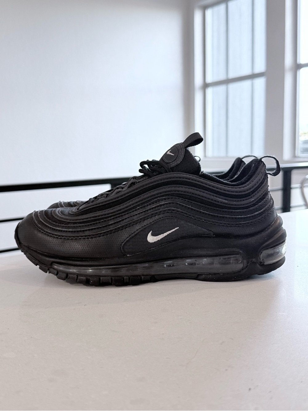Nike Air Max 97 Sneakers in Black and Anthracite Size 6Y